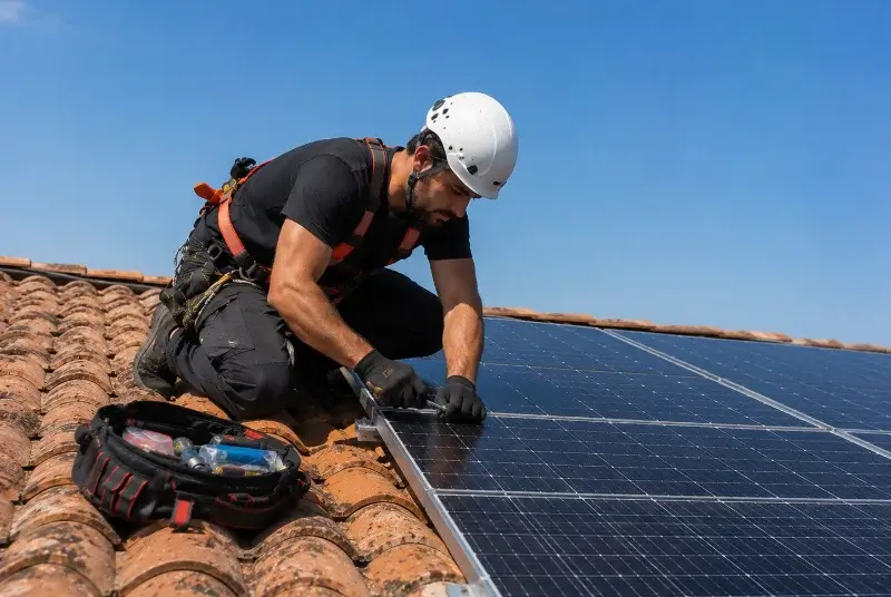Maintenance et monitoring de panneaux solaires à Saint-Martin-de-Villereglan